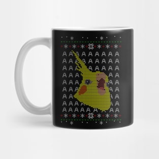 cockatiel screamy christmas sweater Mug